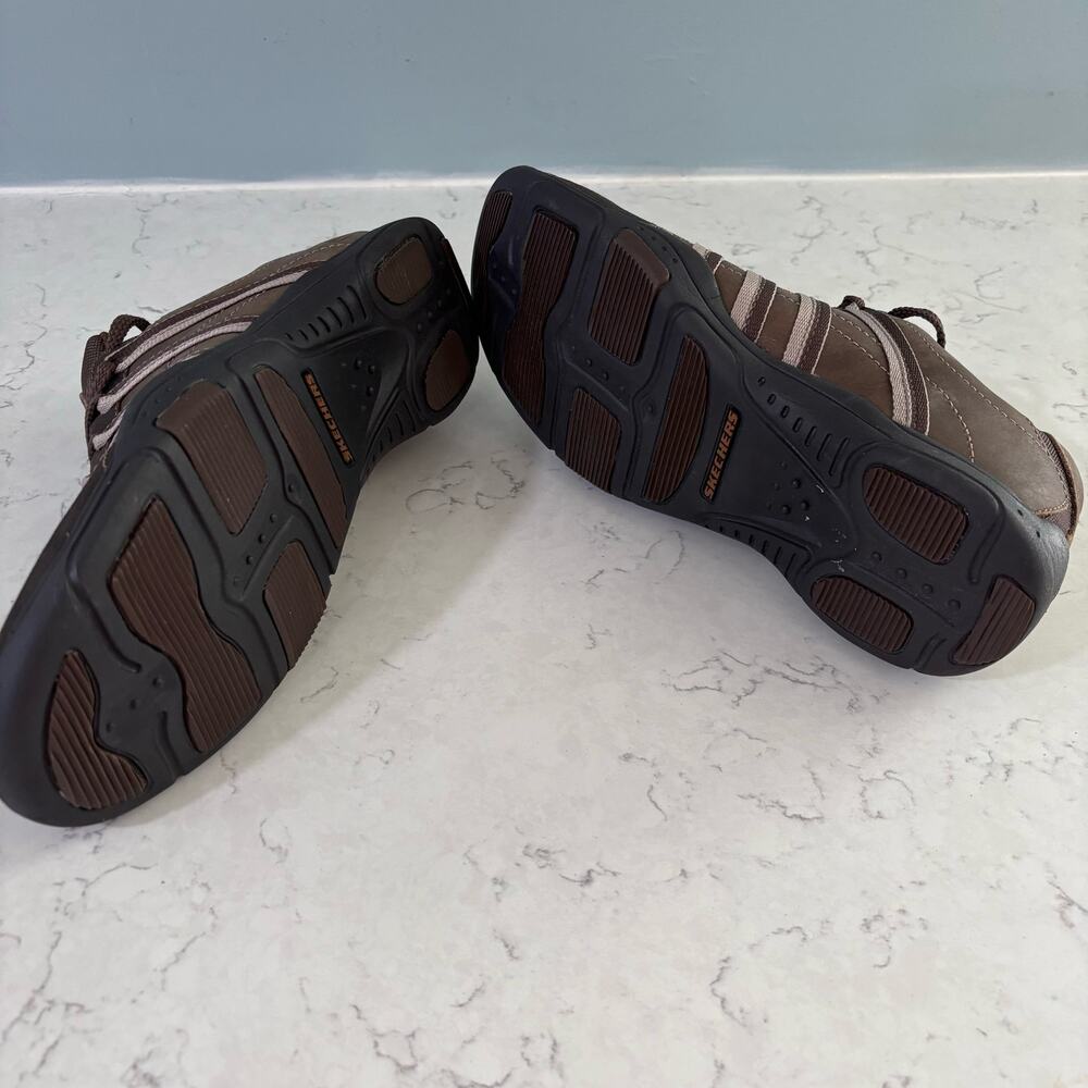 SKECHERS  Cush Shock Mens 8 Brown Casual Comfort Walking Shoe Sneaker - Picture 6 of 12
